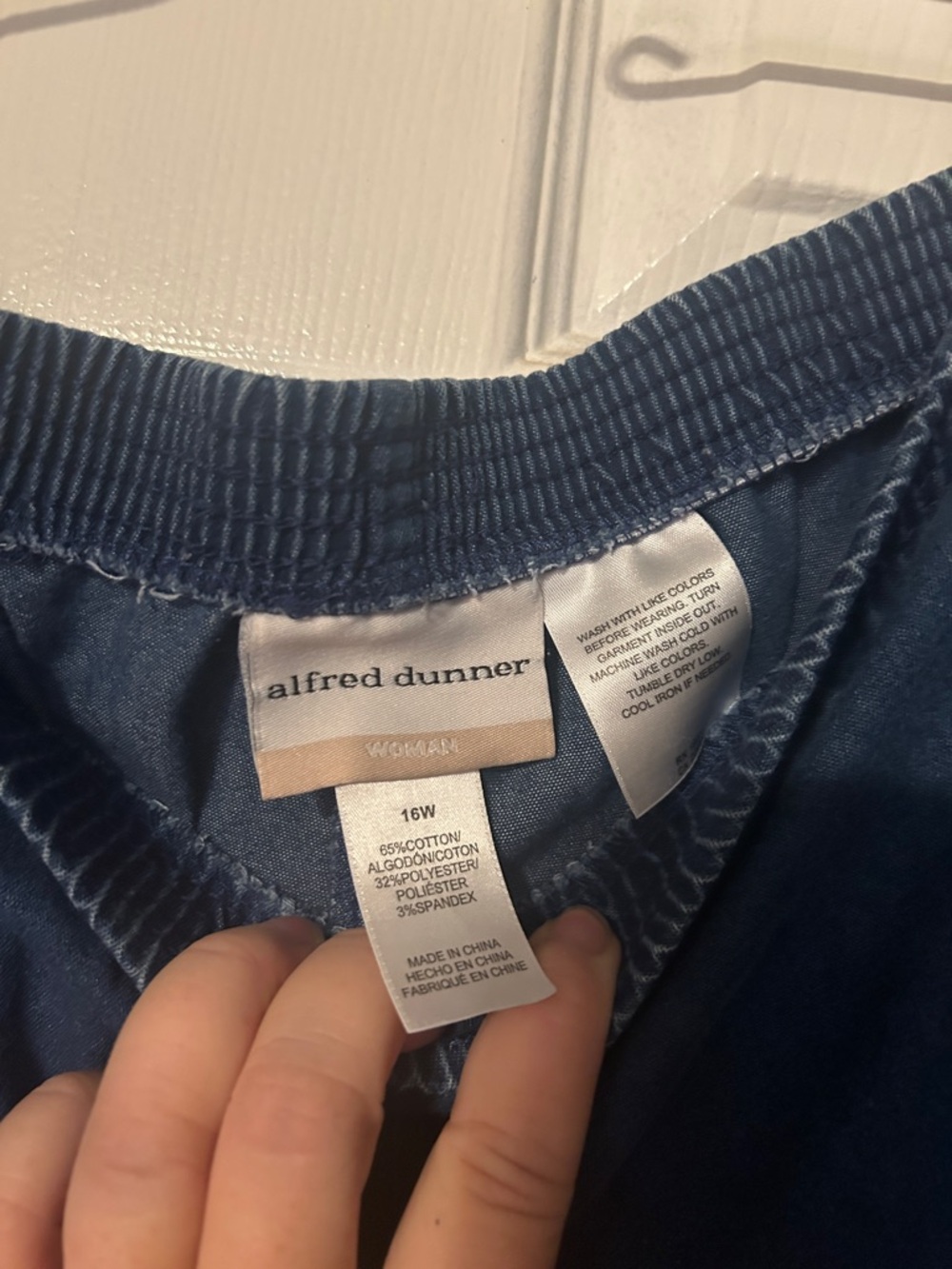 Alfred Dunner Dark Navy Pull-On Pants